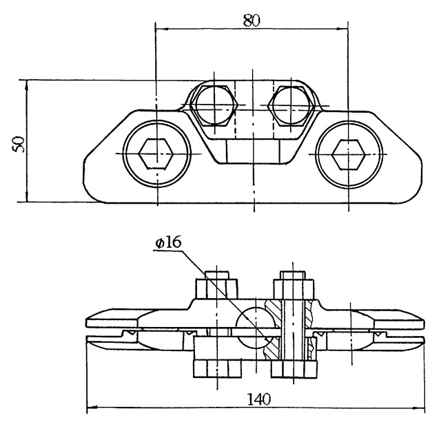 Рис.1. Схематическое изображение зажима ЗП-2